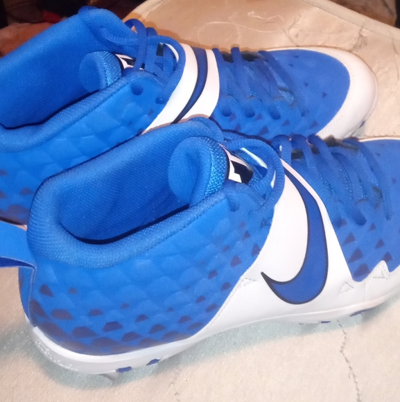 Nike Trout Fastflex Men's Football Baseball Cleats size 10 (molded)  Blue/white - Picture 5 of 8